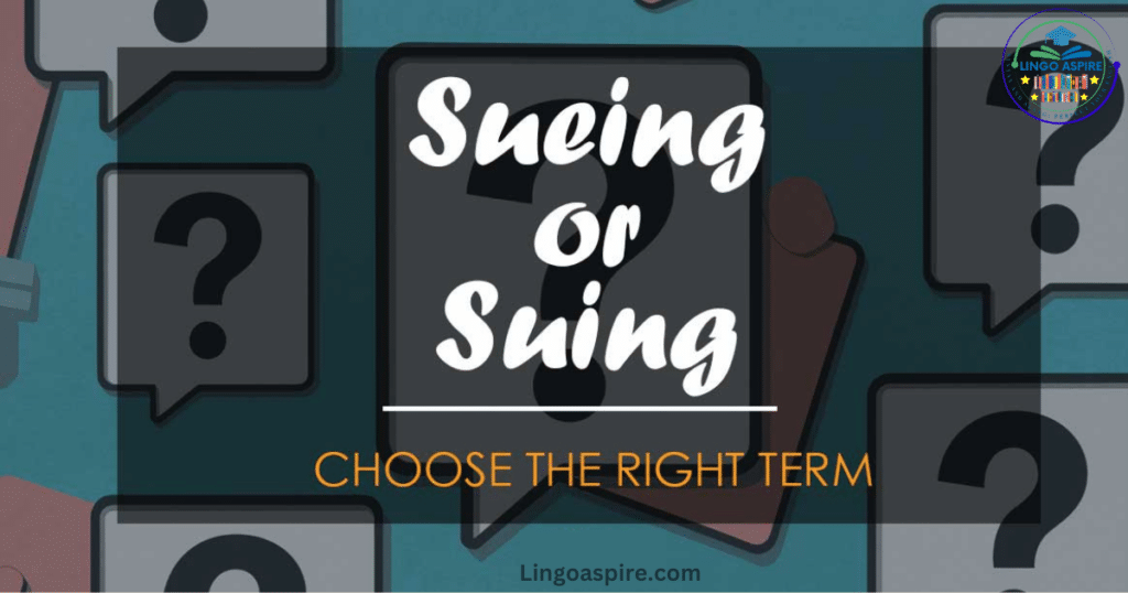 Sueing or Suing: Which Spelling Is Correct?